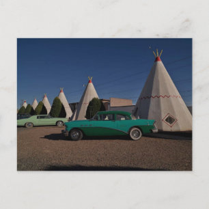 Cartão Postal Wigwam Motel Rota 66 dos EUA em Holbrook, Arizona