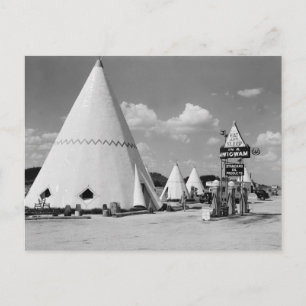 Cartão Postal Wigwam Village, Cave City, Kentucky: 1940