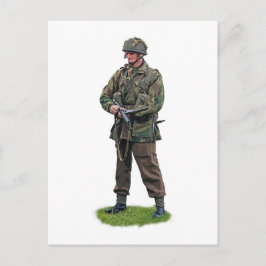 Cartão Postal WII British Paratrooper