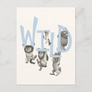 Cartão Postal WILD   Coisas Selvagens e Max - Azul