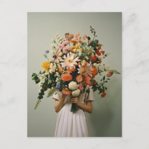 Cartão Postal Wild Flower Girl