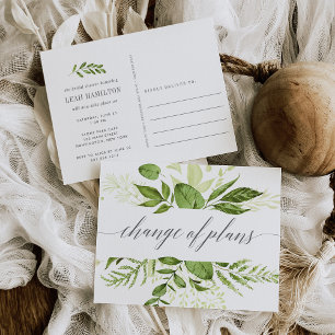 Cartão Postal Wild Meadow   Alteração de Chá de panela da data