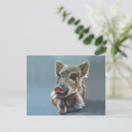 Cartão Postal Wild piggy Postcard