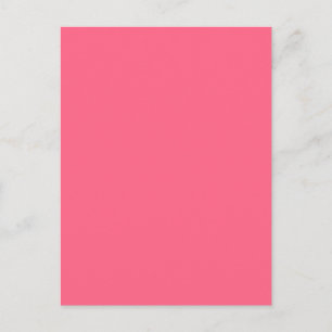 Cartão Postal WILD WATERMELON PINK (solid color background) ~