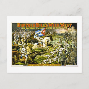 Cartão Postal Wild West, de Buffalo Bill, 1898