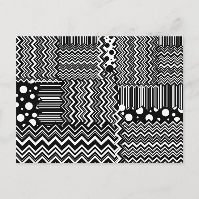 Cartão Postal Wild Zig-Zags (Frente)