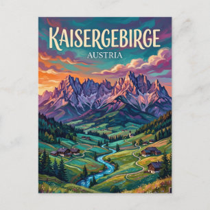 Cartão Postal Wilder Kaiser Áustria