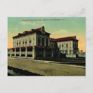 Cartão Postal Wildwood Manor, North Wildwood, New Jersey Vintage