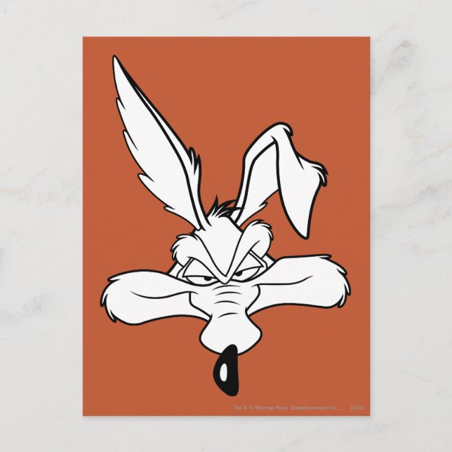Cartão Postal WILE E. COYOTE™ Happy Head Shot (Frente)