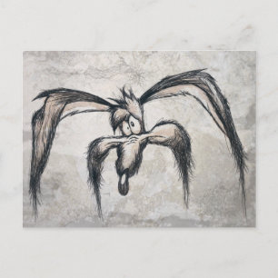 Cartão Postal WILE E. COYOTE™ para baixo em sua sorte