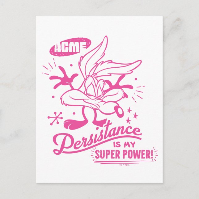 Cartão Postal WILE retrô desagradável E. COYOTE™ (Frente)