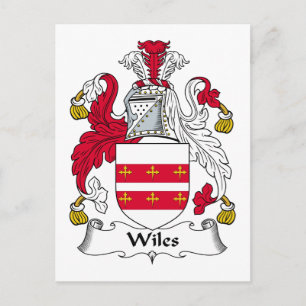 Cartão Postal Wiles Family Crest