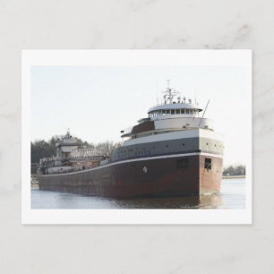CARTÃO POSTAL WILFRED SYKES BULK FREIGHTER