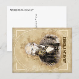 Cartão Postal Wilhelm Steinitz, xadrez