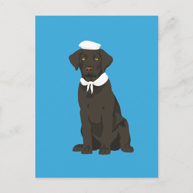 Cartão Postal Will Brown Labrador Retriever (Frente)