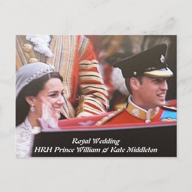 Cartão Postal Will e Kate Royal Wedding (Frente)