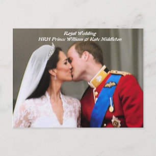 Cartão Postal Will e Kate Royal Wedding