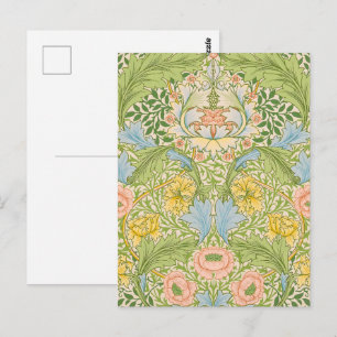 Cartão Postal Willam Morris Myrtle Garden Floral Classic