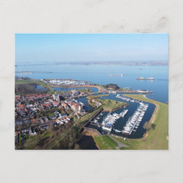 Cartão Postal Willemstad Nederland drone overzicht.