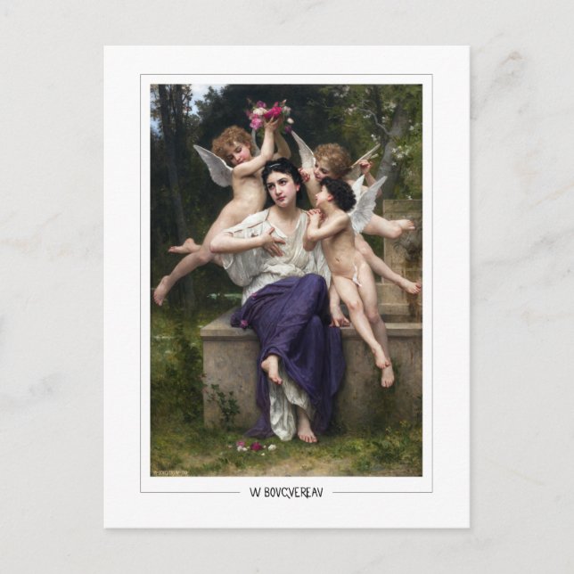 Cartão Postal William-Adolphe Bouguereau #155 - Arte Fina (Frente)
