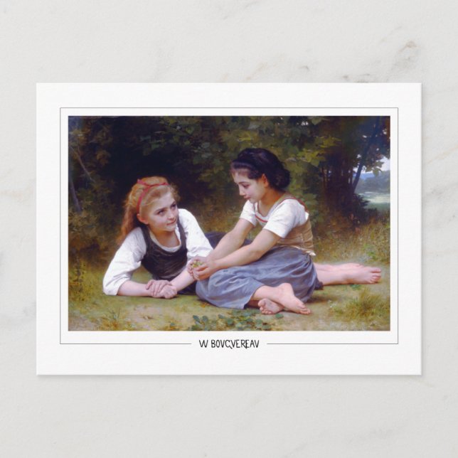 Cartão Postal William-Adolphe Bouguereau #157 - Arte Fina (Frente)