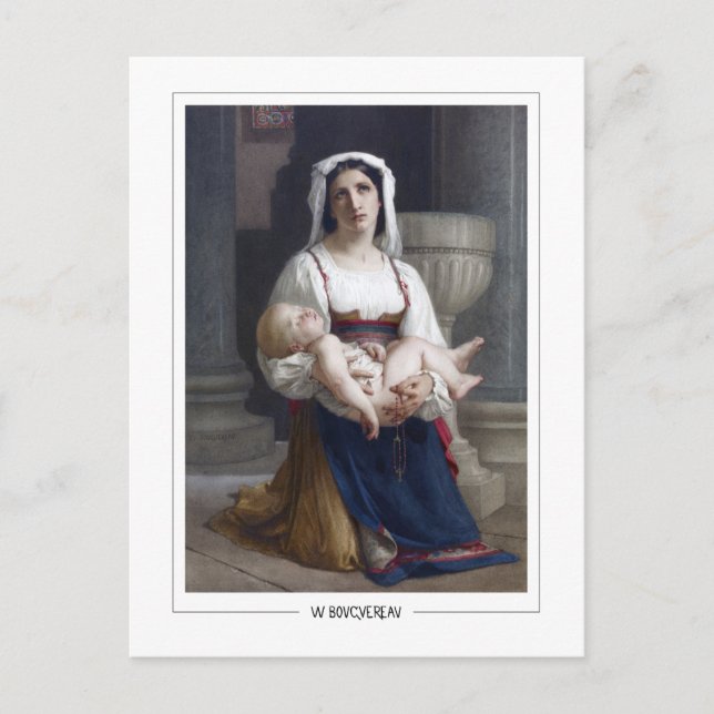 Cartão Postal William-Adolphe Bouguereau #172 - Belas Artes (Frente)