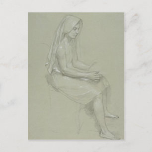 Cartão Postal William-Adolphe Bouguereau (1825-1905) - Estudo de