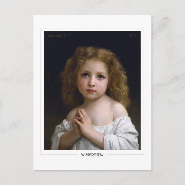Cartão Postal William-Adolphe Bouguereau #18 - Arte Fina (Frente)