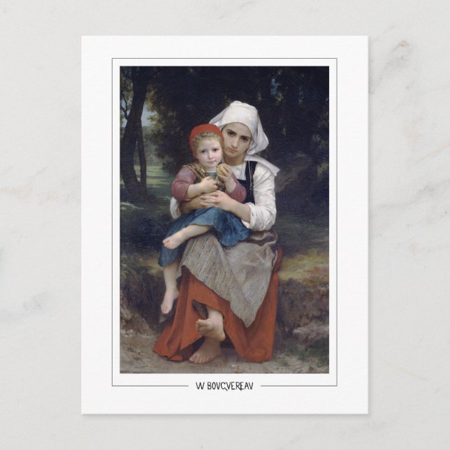 Cartão Postal William-Adolphe Bouguereau #209 - Arte Fina (Frente)