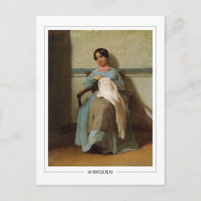 Cartão Postal William-Adolphe Bouguereau #22 - Arte Fina (Frente)