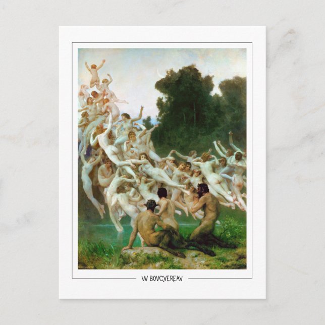 Cartão Postal William-Adolphe Bouguereau #3 - Arte Fina (Frente)