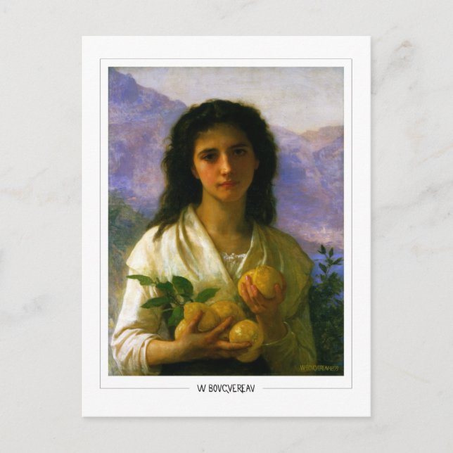 Cartão Postal William-Adolphe Bouguereau #4 - Arte Fina (Frente)