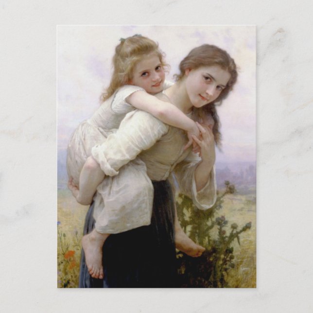 Cartão Postal William Adolphe Bouguereau Art (Frente)