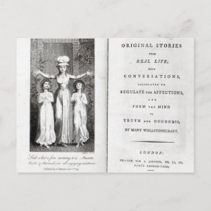 Cartão Postal William Blake   Frontispício de 'Histórias Origina