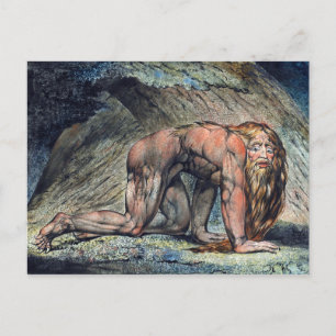 Cartão Postal William Blake Nebuchadnezzar