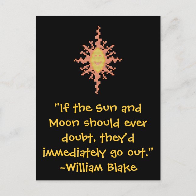 Cartão Postal William Blake Sun e Moon Cote (Frente)