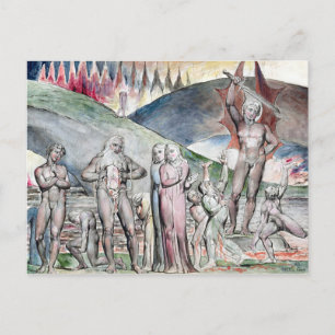 Cartão Postal William Blake The Schismatics and Sowers