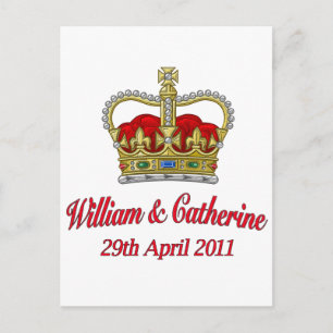 Cartão Postal William & Catherine 29 de abril de 2011