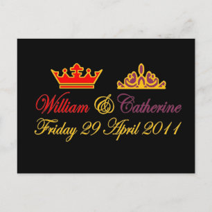 Cartão Postal William e Catherine Royal Wedding