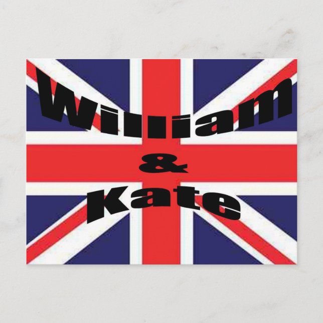 Cartão Postal William e Kate (Frente)