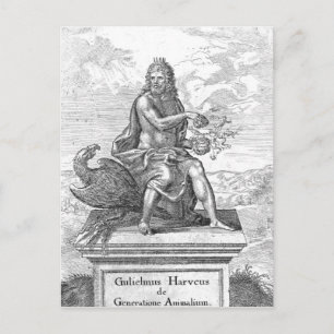 Cartão Postal William Harvey "De Generatione Animalium"