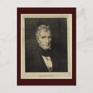 Cartão Postal William Henry Harrison, nono postal do Presidente