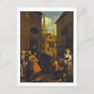 Cartão Postal William Hogarth, Meio-dia, Pintura Inglesa