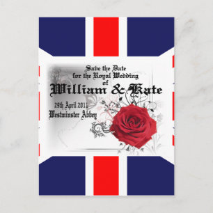 Cartão Postal William & Kate Royal Wedding Souvenir