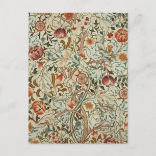 Cartão Postal William Morris Acanthus Embroidery Floral Padrão