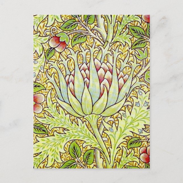 Cartão Postal William Morris Artichoke (Frente)