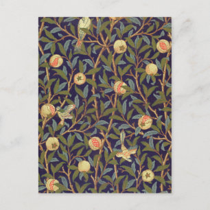 Cartão Postal William Morris Bird E Pomegranato