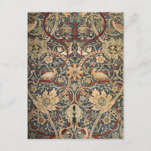 Cartão Postal William Morris Bullerswood Faux Tapeçaria