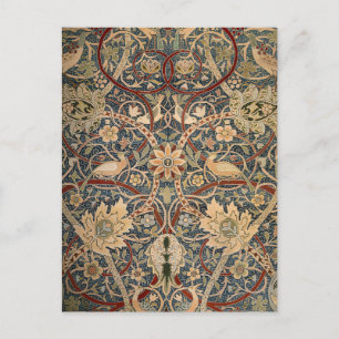 Cartão Postal William Morris Bullerswood Faux Tapeçaria
