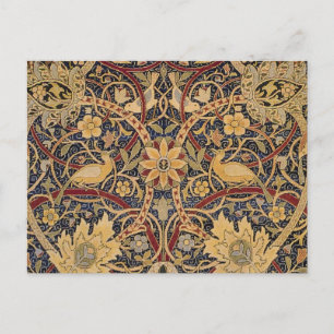 Cartão Postal William Morris Bullerswood Faux Tapeçaria